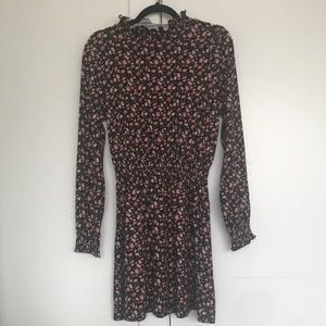 NEW Floral Mock Neck Long Sleeve Dress